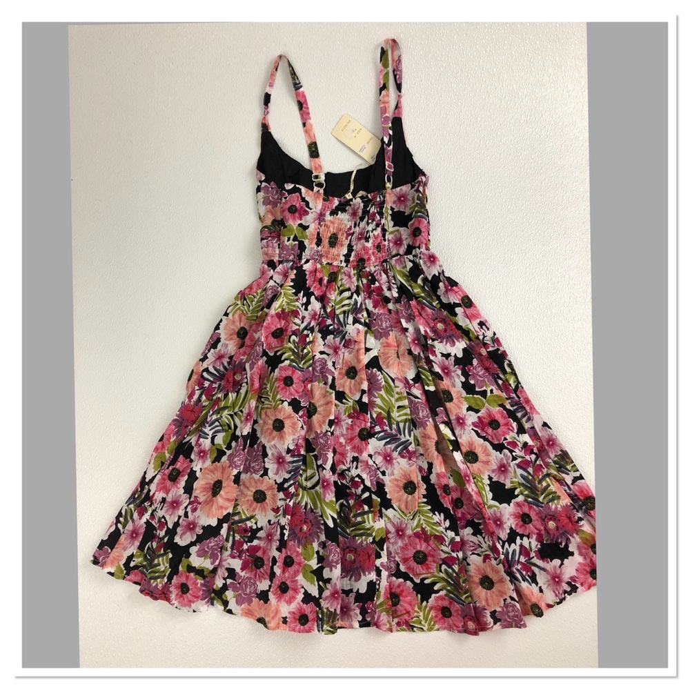Floral Print pleated fit and flare A-line dress - Picture 6 of 8